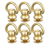 Healeved Set 6 Pezzi Fibbie Girevoli in Ottone per Borse, Connettori Hardware per Tracolle, Rivetti a Cassa per Riparazione e Creazione di Accessori Artigianali