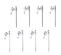 Healeved Set 8 Penne Gel Roller Paillettes Farfalla Inchiostro Pigmentato Resistente e Fluido Penne Kawaii per Studenti e Premi Scolastici per Scuola e Diario Colore Colore Casuale