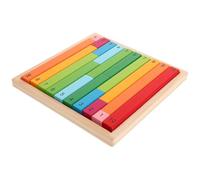 Healeved Set Bastoncini Matematici in Legno Montessori Strumenti Didattici Colorati per l'Apprendimento dei Decimali Giocattolo Educativo per Centri di Educazione Precoce e Asili Nido