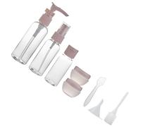 Healeved Set Bottiglie da Viaggio Spray Vuote 50ml 8 Pezzi in Plastica con Contagocce Imbuto Stick Leggero e Sigillatura per Uso Quotidiano e Viaggio