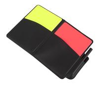 Healeved Set Cartellini Arbitro Calcio Rossi e Gialli Spessi con Registro e Matita, Kit Completo per Partite di Calcio Professionistiche e Amatoriali, Accessori Arbitri Resistenti