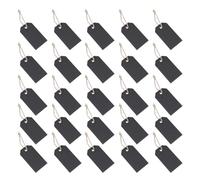 Healeved Set da 150 Etichette Prezzi per Gioielli in Mini Lavagna Nera 56X31Mm Cordino in Iuta Etichette Sospese per Abbigliamento e Cartellini per Supermercati Leggere e Portatili per