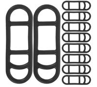 Healeved Set da 20 Cinghie in Silicone per Montaggio Luci Bici Supporto Leggero e Compatto per Torce Anteriori e Posteriori Cinghie Elastiche di Fissaggio per Manubrio e Reggisella