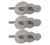 Healeved Set da 3 Bersagli da Tiro in Acciaio Inox, Piastre Bersaglio Rotonde Sospese Feedback Acustico e Visivo, Portatili per Allenamento e Competizioni di Tiro Sportivo all’Aperto