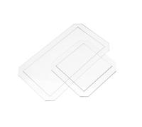 Healeved Set da 4 Pezzi di Modelli per Quilting in Acrilico Rettangolari, Strumenti Sicuri ad Alta Visibilità per Cucito Patchwork Fai da Te a Casa