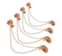 Healeved Set da 4 Spille a Catena per Scialle Vintage, Fermagli Eleganti per Sciarpa e Colletto di Maglione con Stampa Palazzo, Accessori da Donna per Abbigliamento Casual e Formale