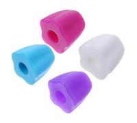 Healeved Set Da 4 Tappi Per Dentifricio in Silicone Design a Fiore, Tappo Autochiudente Spremi-dentifricio, Compatibile La Maggior Parte Dei Tubi, Per Bagno Pulito e Ordinato