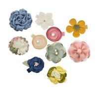 Healeved Set Di 10 Fermagli Per Per Bambine Con Fiori Mini Fiocchi Decorazioni Per Per Bambine Colori Misti