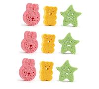 Healeved Set Di 3 Spugne Per Il Bagno Dei Bambini A Forma Di Animale Sicure Per Lora Del Bagno Di Ragazzi E Ragazze 3 Pezzi*3