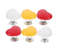 Healeved Set Di 6 Pulsanti Per Serbatoio Del Wc Design A Cuore Accessorio Moderno Per Unghie