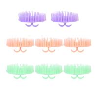 Healeved Set di 8 Spazzole per Pulizia del Capello Massaggiatore Integrato per Trattamento del Capelluto e Uso Sotto la Doccia Stili multipli