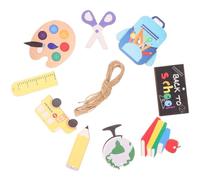 Healeved Set di 9 Pezzi Festa Scuola Decor Banner da Appendere in Carta Decorativa per Aula, come Sfondo Fotografico per Feste e Decorazioni per L’inizio della Scuola Stile Stili multipli