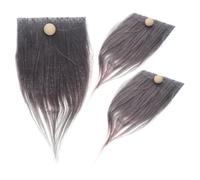 Healeved Set di Accessori per Barba di Folletto Pretagliata in Legno e Cotone, Decorazione Natalizia Delicata e Carina per Fai da Te e Feste di Compleanno