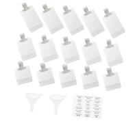 Healeved Set di Sacchetti Trasparenti da Viaggio in Plastica Pp da 30ml, 50ml e 100ml, Buona Tenuta e Non Facili da Perdere, per Atmosfera Estiva e Festa Scuola Decor