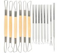 Healeved Set di Utensili per Intaglio del Legno 14 Pezzi, Kit di Scalpelli da Intaglio a Mano Impugnatura Ergonomica, Strumento Portatile per Lavorazione del Legno e Incisione Fai da Te