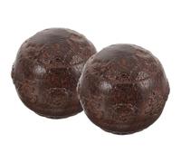Healeved Sfera di Massaggio in Legno Portatile Palla da Massaggio per Mani Piccola e Liscia Utile per Rilassare i Muscoli e Alleviare la Pressione