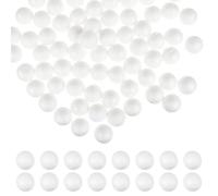 Healeved Sfere di Schiuma 500 Pezzi da 1 CM per Decorazioni Natalizie e Lavoretti Fai da Te Leggere e Perforabili per Idee Originali