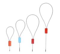 Healeved Sigilli di Sicurezza per Contenitori, Sigillo in Plastica e Acciaio, Chiusura Salda e Tensione Elevata, 50 Pezzi per Supermercato e Porto Colore Casuale