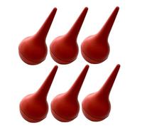 Healeved Siringa a Bulbo Auricolare Rossa 6 Pezzi Protezione Contro Inserimento e Soffiatore Per Pulizia Naso e Orecchie Ragazzo Ragazza Uso Ragazzo Ragazza