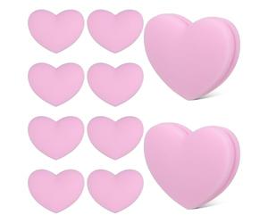 Healeved Smorzatori per Racchette da Tennis a Forma di Cuore in Silicone, Set da 10 Pezzi, Riduttori di Vibrazioni Leggeri e Portatili per Controllo Migliorato, Accessori per Tennis Adatti