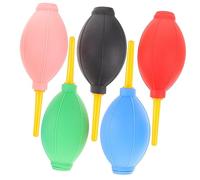 Healeved Soffiatore D’aria per Colla Ciglia Finte 5 Pezzi in Gomma Elastica senza Odore per Asciugatura Adesivi Extension Trucco Professionale Uso Quotidiano Colore Casuale