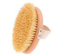 Healeved Spazzola Bagno Per Massaggio in Legno Setole Naturali Accessorio Per Scrub e Pulizia Profonda Cinghia Per Per Doccia e Della Pelle Sensibile