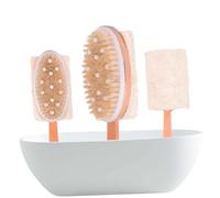 Healeved Spazzola Da Legno Con Setole Naturali Massaggiatore Esfoliante Per Bagno e Rimuove Le Cellule Morte Della Facile Da Pulire e Manutenere Per La Salute Della