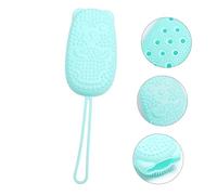 Healeved Spazzola per Doccia in Silicone Design Automatico di Immersione, Pulizia Profonda e Porta Saponetta, per Casa e Hotel Verde