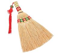 Healeved Spazzola per Pulizia Casa in Paglia di Mais Khaki, Scopa Versatile per Pulire Divani e Tappeti, per Raggiungere Angoli Difficili