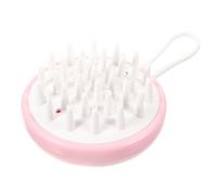 Healeved Spazzola Shampoo per Massaggio del Capelluto Rosa Setole in Silicone per Pulizia Profonda e Stimolazione della Crescita Chioma, Design Cartone Animato