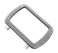 Healeved Specchietto Parasole per Auto Clip e Strass, Specchio Cosmetico Regolabile in ABS, Specchietto di Cortesia Compatibile Visiera, Accessorio per Trucco in Viaggio per Donna