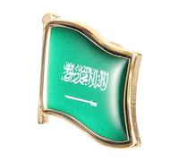 Healeved Spilla Bandiera Saudita in Metallo con Vernice Spilla da Giacca Resistente per Giacca e Camicia Accessorio Patriottico per Uomo Regalo Souvenir per Eventi Nazionali