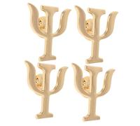 Healeved Spilla Da Psicologo a Forma Di Cuore in Lega Retrò, Set 4 Pezzi Lettere Greche, Spille Eleganti Per Psicologi, Accessorio Versatile Per Abbigliamento, Zaini e Regali Per La Festa Della Mamma