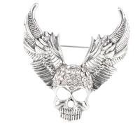 Healeved Spilla Halloween Vintage Teschio in Lega per Costume e Abbigliamento Accessorio Decorativo Unico per Feste e Halloween Spilla Creativa per Colletto e Cappello