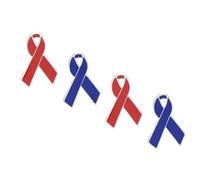 Healeved Spilla Nastro Rosso in Lega Set da 4 Pezzi Accessori Creativi per Abbigliamento Simbolo per la Giornata Mondiale Contro l'Aids Decorazione per Vestiti Borse e Cappelli