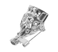 Healeved Spilla Porta Fiori in Metallo Argento 2,5x1,5 Cm Fermaglio Sicuro e Design Portatile per Feste e Utilizzo Quotidiano
