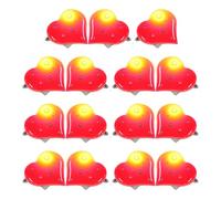 Healeved Spille a Forma di Cuore Luminose Rosse da 15 Pezzi Led, Spille da Donna per Festa degli Innamorati e Feste, Accessori Decorativi per Matrimoni e Eventi Romantici