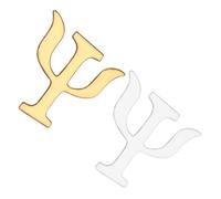 Healeved Spille Psicologia 2 Pezzi Lettera Greca Psi in Lega Accessori Retrò per Abbigliamento Donna e Occasioni Speciali
