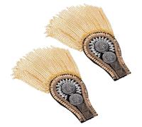 Healeved Spilline con Nappa alla Moda per Abiti Uomo e Donna, 2 Pezzi Spalline con Catena in Ferro, Accessori per Abbigliamento per Feste, Matrimoni e Balli di Fine Anno