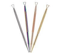 Healeved Spingi-smalto Stacca-smalto E Penna Per Nail Art - Set Da 4 Pezzi - Strumenti in Acciaio Inossidabile Per La Rimozione Dello Smalto
