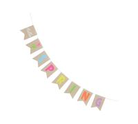 Healeved Spring Party Burlap Banner Welcome Spring Floral Pennant Flags Easy Hang Rustic Burlap Decoration For Garden Classroom Indoor Outdoor Festival