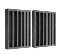 Healeved Stampo in Grafite Nero Design per Facile Sformatura e Miglioramento Purezza per Fusione Metalli 2 Pezzi con 6 Scomparti per Oro e Argento in Colata