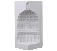 Healeved Statua Architettura in Resina Fermalibri Base Piatta Ornamento da Scrivania per Decorazione Libreria e Ufficio Edificio Europeo per Casa e Studio