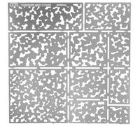 Healeved Stencil per Pittura Mimetica in Acciaio Inossidabile Modello Cavo Portatile Multifunzione per Decorazioni Fai da Te e Artigianato Stencil Lavabile per Spray e Disegno Creativo