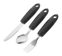 Healeved Stoviglie Adattabili Per Anziani Utensili Anti-vibrazione Portatili Stoviglie Anti-scivolo Per Persone Disabilità Realizzati Materiali Durevoli Resistenti All Usura e Utilizzabili