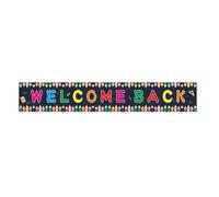 Healeved Striscione Benvenuti Scuola Oxford per Decorazioni Scuola, Banner Appendibile per Aula e Casa, per Avvio Anno Scolastico