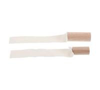 Healeved Strumenti per Modellare L’Argilla Manico in Legno, Kit 2 Pezzi per Rifinitura Bordi e Levigatura Ceramica, Utensili Flessibili per Lucidare e Modellare Pasta da Ceramica,