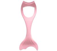 Healeved Strumento Ausiliario per Eyeliner in Silicone Rosa, Facile da Usare Design Staccabile e Parascintille Curvo per Trucco Occhi Preciso e Professionale