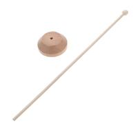 Healeved Supporto per Bandiera da Scrivania in Legno Elegante Base Rotonda, Facile Installazione, Adatto per Bandiere da Tavolo in Ufficio e Sale Riunioni