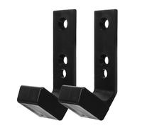 Healeved Supporto per Bilanciere da Parete 2 Pezzi in Pa/PP 40X55X100 CM Staffa per Bilancieri e Manubri da Palestra Organizer per Attrezzi Fitness Domestici Montaggio Facile e Stabile